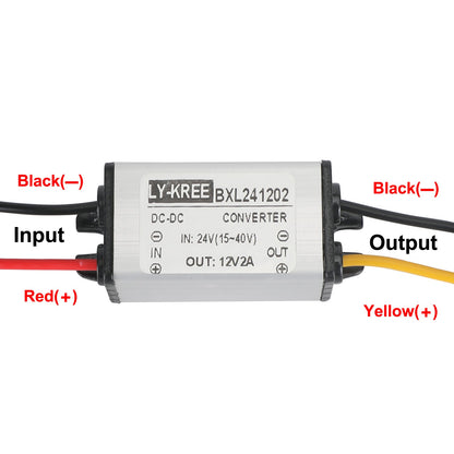 Convertitore DC Buck da 24V a 12V 1/2/3/5A Modulo di alimentazione impermeabile