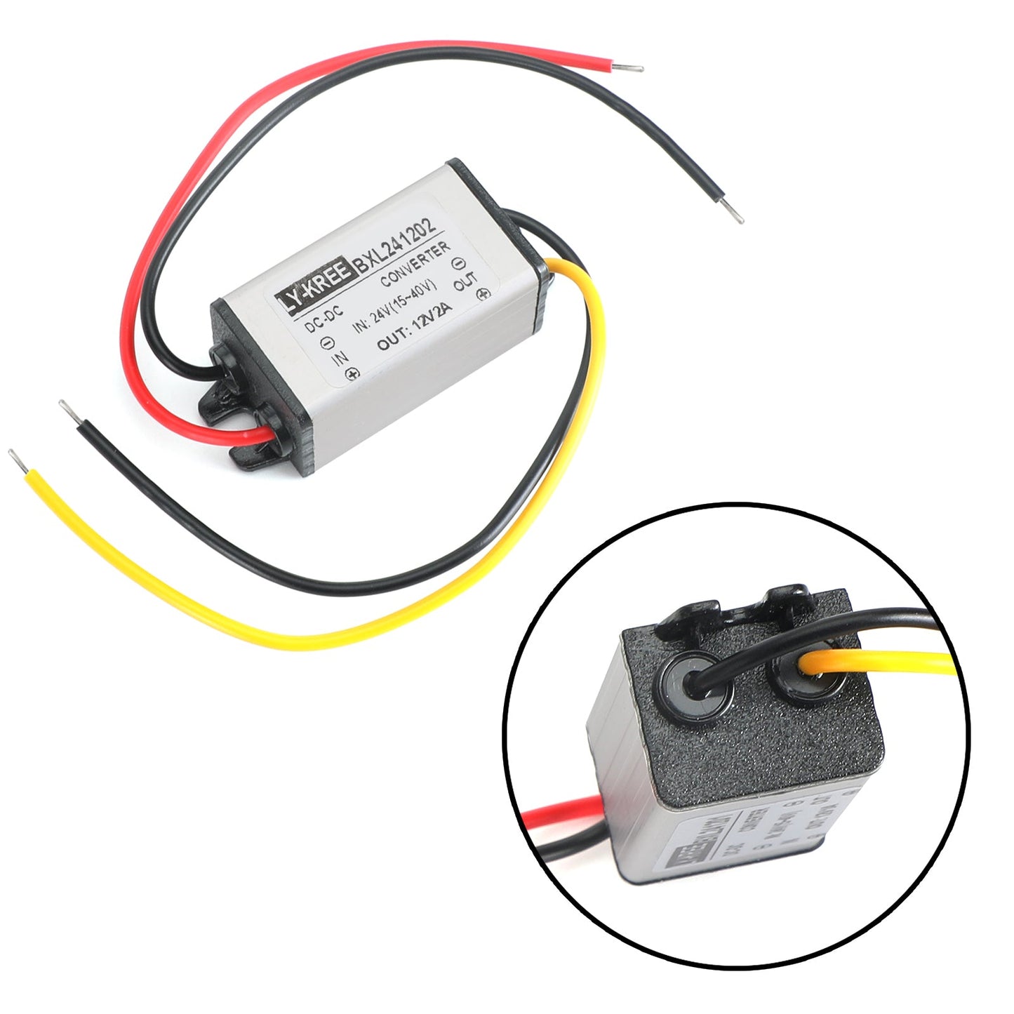 Convertitore DC Buck da 24V a 12V 1/2/3/5A Modulo di alimentazione impermeabile