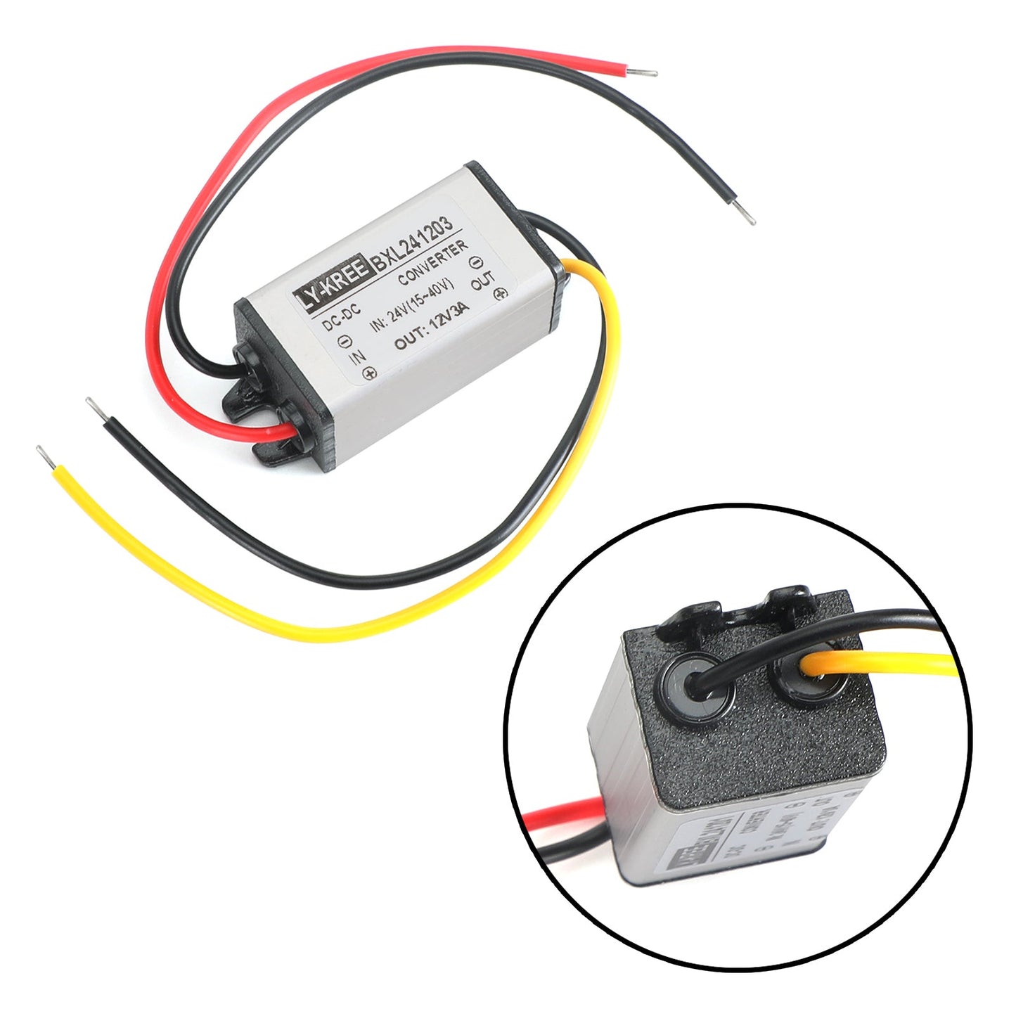 Convertitore DC Buck da 24V a 12V 1/2/3/5A Modulo di alimentazione impermeabile