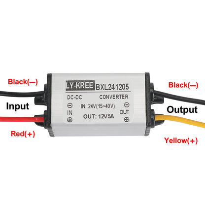 Convertitore DC Buck da 24V a 12V 1/2/3/5A Modulo di alimentazione impermeabile