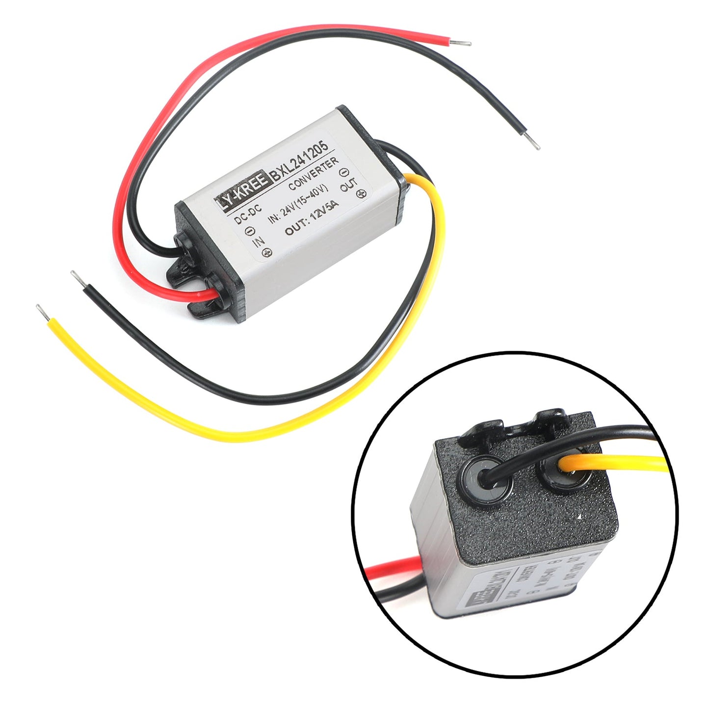 Convertitore DC Buck da 24V a 12V 1/2/3/5A Modulo di alimentazione impermeabile