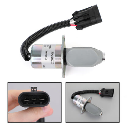 Per escavatore Bobcat 325 328 331 334 Solenoide spegnimento carburante 6681513 12V