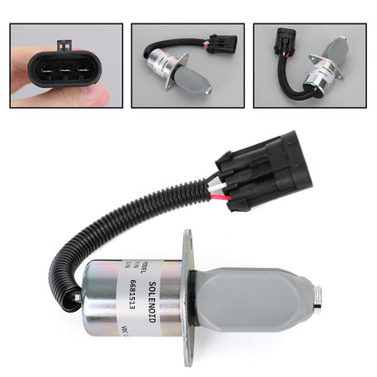 Per escavatore Bobcat 325 328 331 334 Solenoide spegnimento carburante 6681513 12V