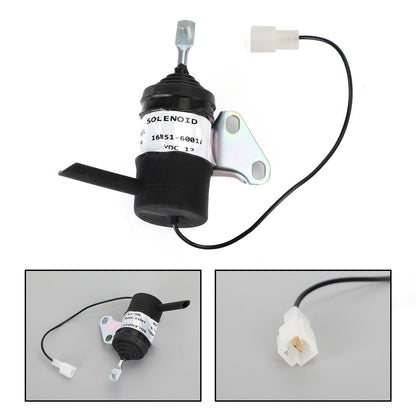 16851-60014 solenoide di spegnimento carburante per Kubota BX2230D RTV900R RTV900T 052600-453