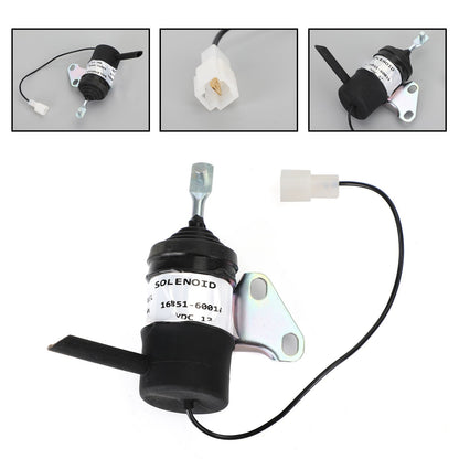 16851-60014 solenoide di spegnimento carburante per Kubota BX2230D RTV900R RTV900T 052600-453