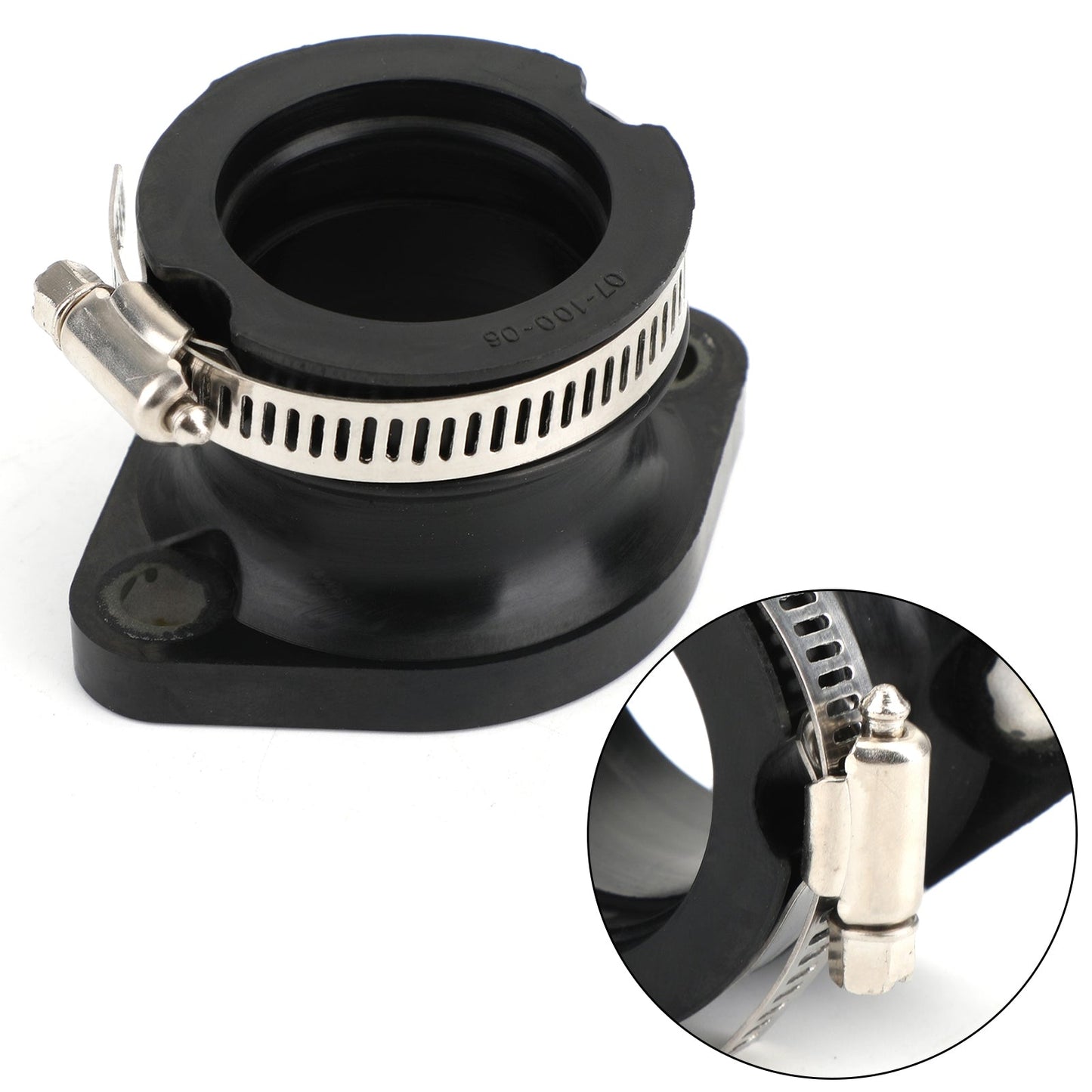 Carburatore Flangia Carb Aspirazione Boot per Polaris 3082439,3082537,3083306,3085044 Generico