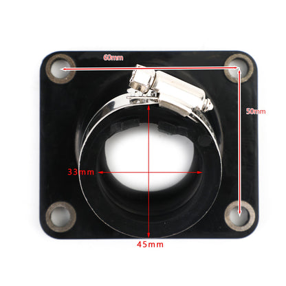 Collettori Carb Isolante Aspirazione Boot Fit per Kawasaki KX60 1987-1990/1999-2003 Generico