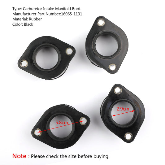 Carburatore Supporto Collettore di Aspirazione Boot Per Kawasaki KZ1000 KZ1100 ZN1100 A1 B1 Generico