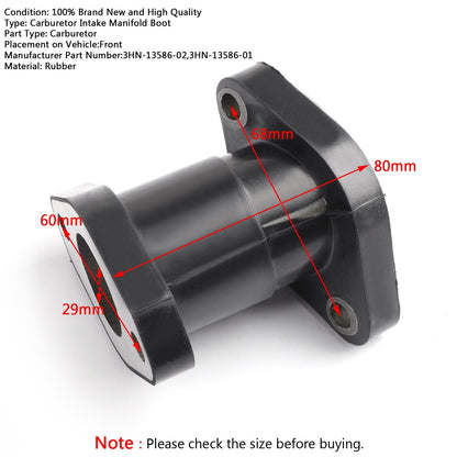 Cuffia collettore aspirazione carburatore per Yamaha Kodiak 400 Moto 4 Big Bear 350 87-98 Generico