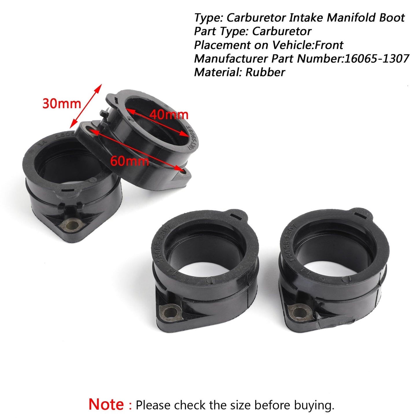 Scarico collettore aspirazione corpo farfallato in gomma per Kawasaki GPZ ZRX 1100 1200 ZRT generico