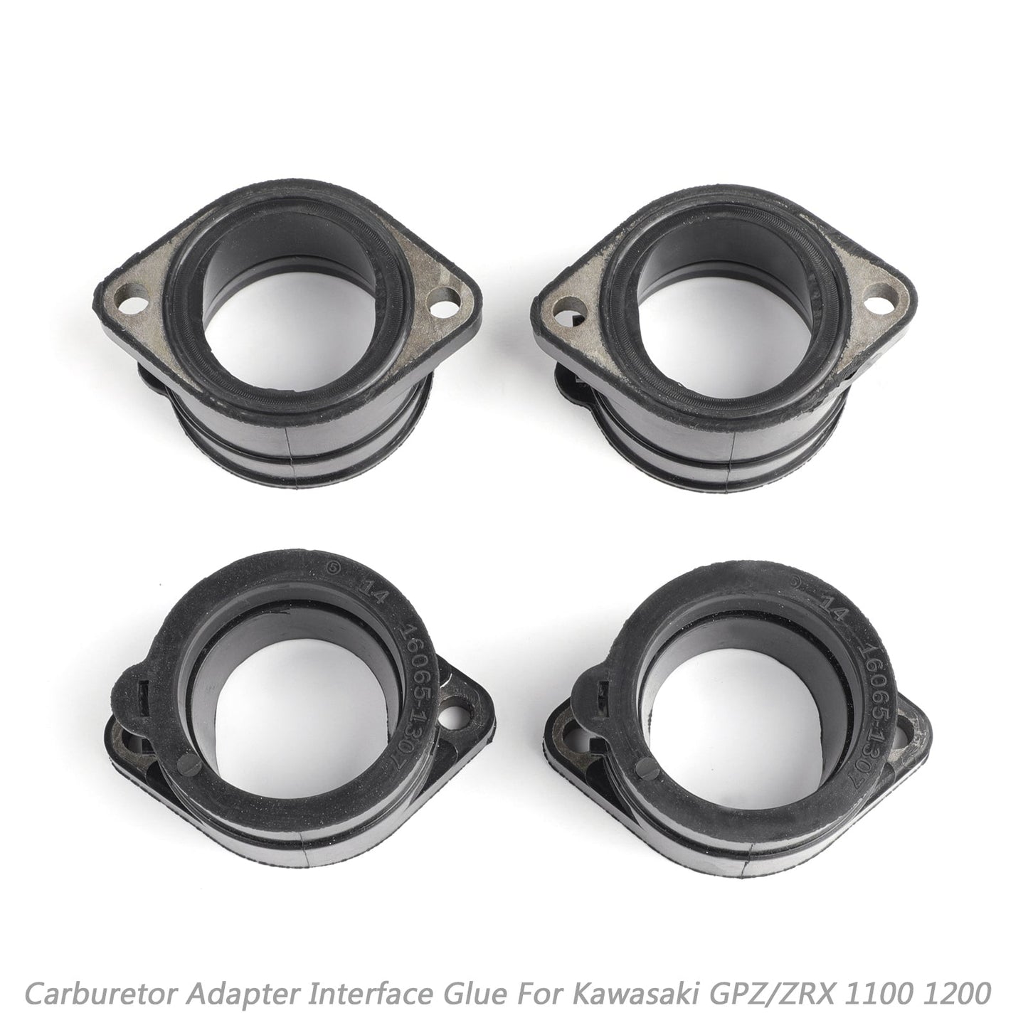 Scarico collettore aspirazione corpo farfallato in gomma per Kawasaki GPZ ZRX 1100 1200 ZRT generico