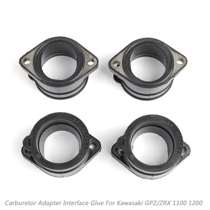 Scarico collettore aspirazione corpo farfallato in gomma per Kawasaki GPZ ZRX 1100 1200 ZRT generico