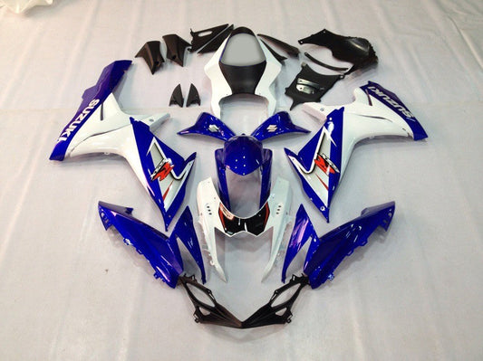 Amotopart 2011-2021 Suzuki GSXR 600 750 Cladding White? e kit blu