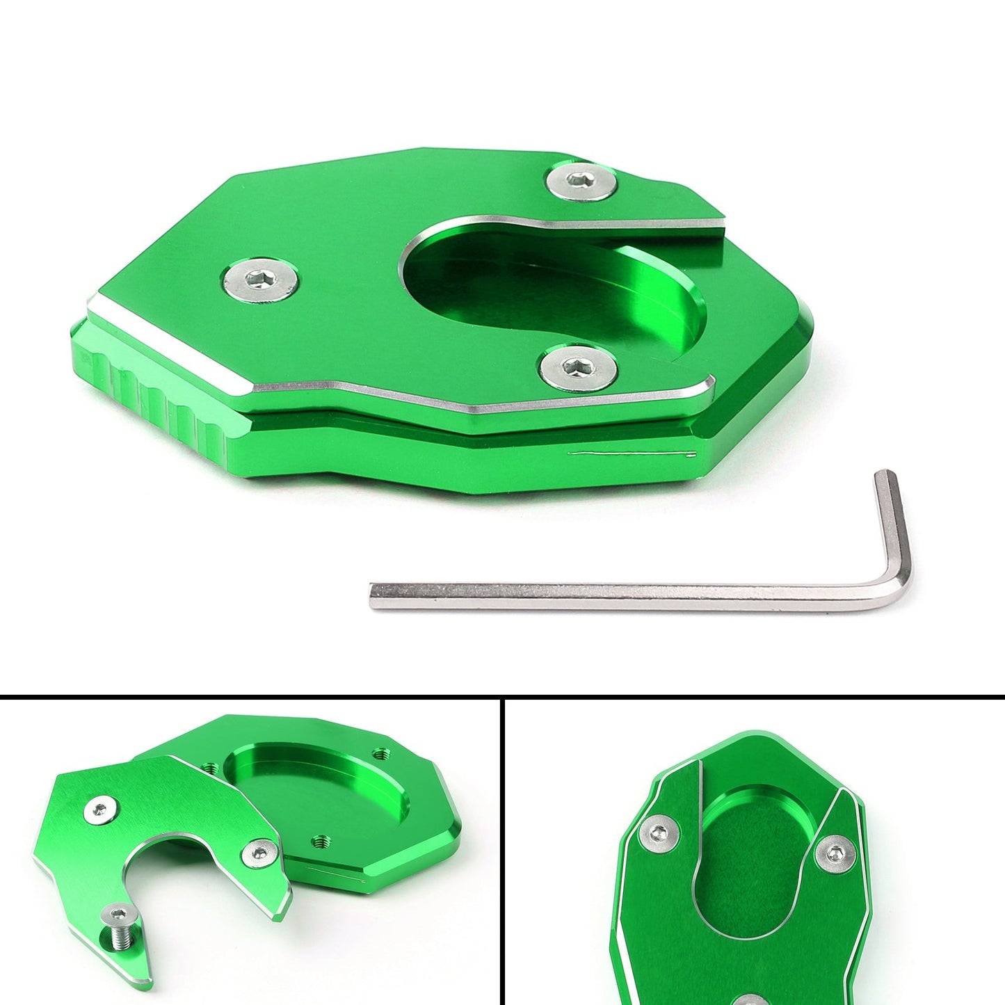 Pad di estensione del cavalletto laterale per cavalletto per Kawasaki Z1000 Z800 ZX-10R ER6F generico