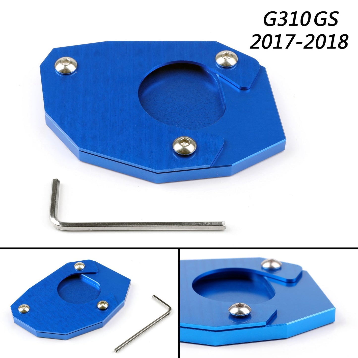 Cuscinetto di estensione del cavalletto laterale per cavalletto CNC per BMW G310GS 2017-18 Generico