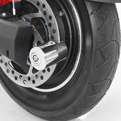 1X Moto Bicicletta Bici Scooter BLOCCO DI SICUREZZA Blocco del freno a disco della ruota portatile Generico