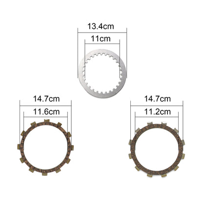 Kit frizione in ferro e dischi di attrito adatti per Yamaha TT600 XT400 XT500 XT600 SRX400 Generico