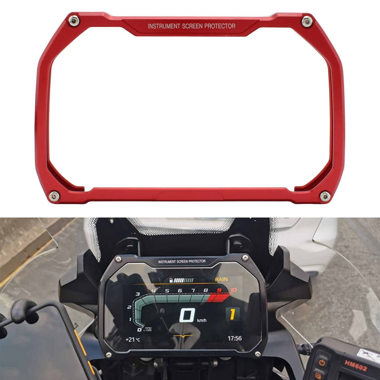 Tachimetro Cover Guard Protect Nero Fit Per Bmw R1200Gs 18-20 R1250Gs 19-20 Rosso Generico