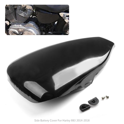 1 pezzo coperchio batteria lato sinistro per Harley Sportster XL Iron 883 1200 2014-2018 generico