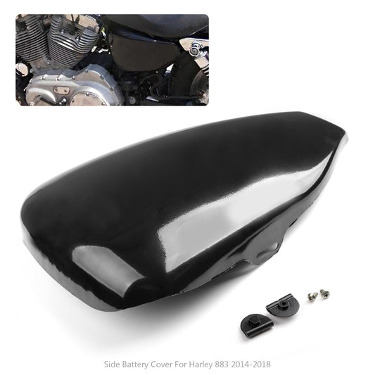 1 pezzo coperchio batteria lato sinistro per Harley Sportster XL Iron 883 1200 2014-2018 generico
