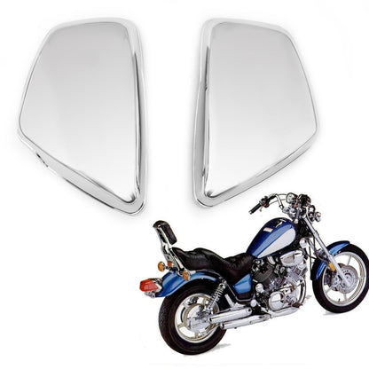 Coperchio laterale batteria Areyourshop adatto per Yamaha 1984-up XV 700 750 1000 1100 Virago sinistra e destra