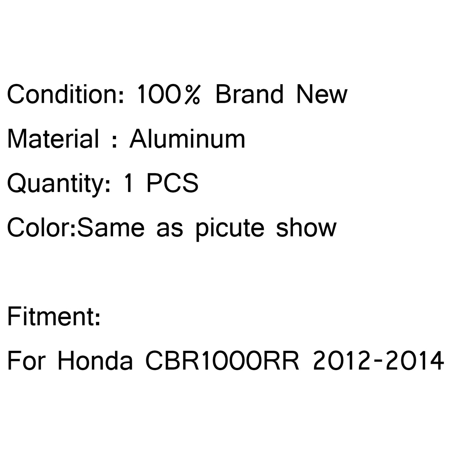 Radiatore di raffreddamento in alluminio di ricambio per Honda CBR1000RR 2012 2013 2014 generico