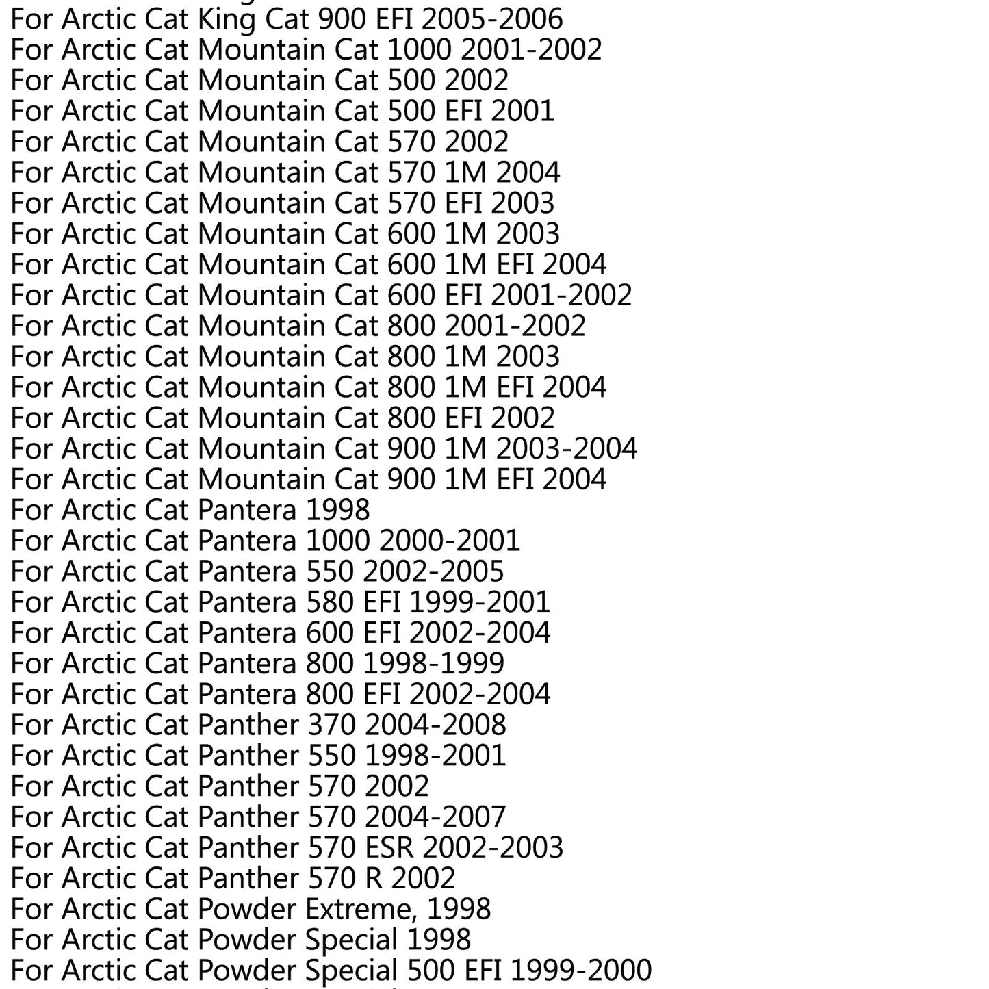 Cinghia di trasmissione per Arctic Cat Cougar EXT 580 600 F5 F6 F7 King Cat 900 Thundercat Generico