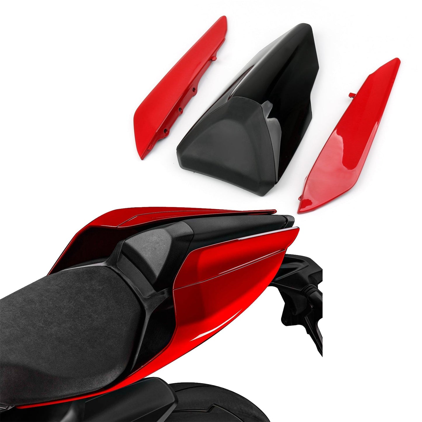 Rear Tail Side Seat Panel Trim Fairing Cowl Cover Set For Ducati 1299 Panigale
