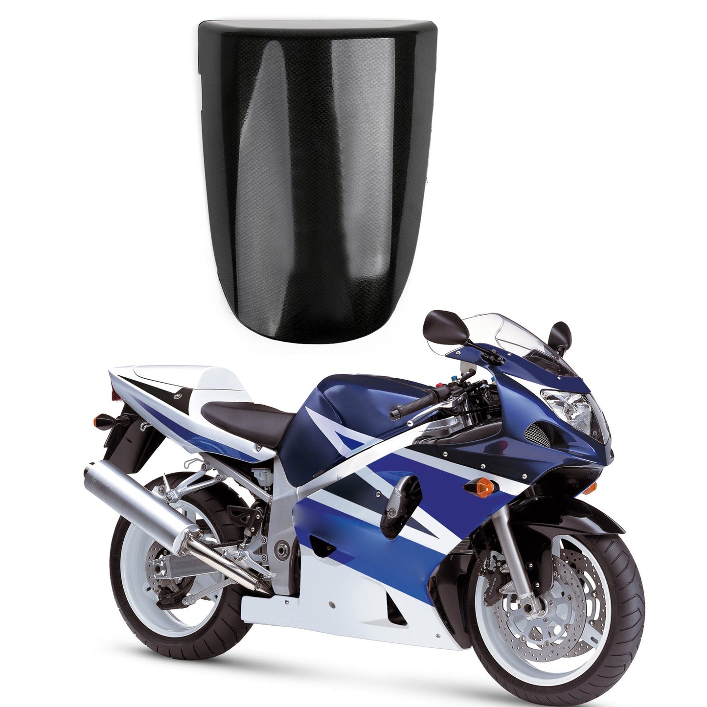 Sedile posteriore carenatura copertura cappuccio per Suzuki GSXR600/750 2001-2003 GSXR1000 00-02 Generico