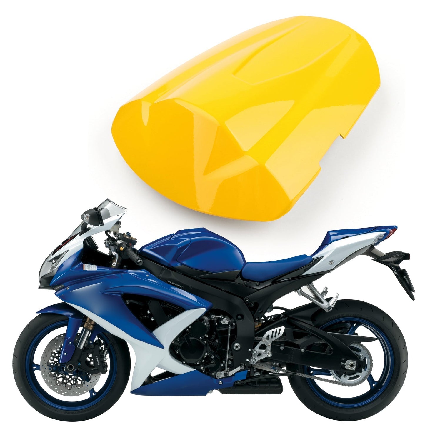 Sedile posteriore carenatura copertura cappuccio per Suzuki GSXR600 GSXR750 2008-2009 K8 generico