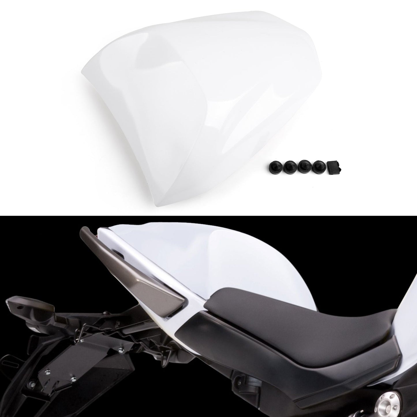 Coprisedile passeggero posteriore per Kawkasaki NINJA 650 ER6F ER6N 400 generico