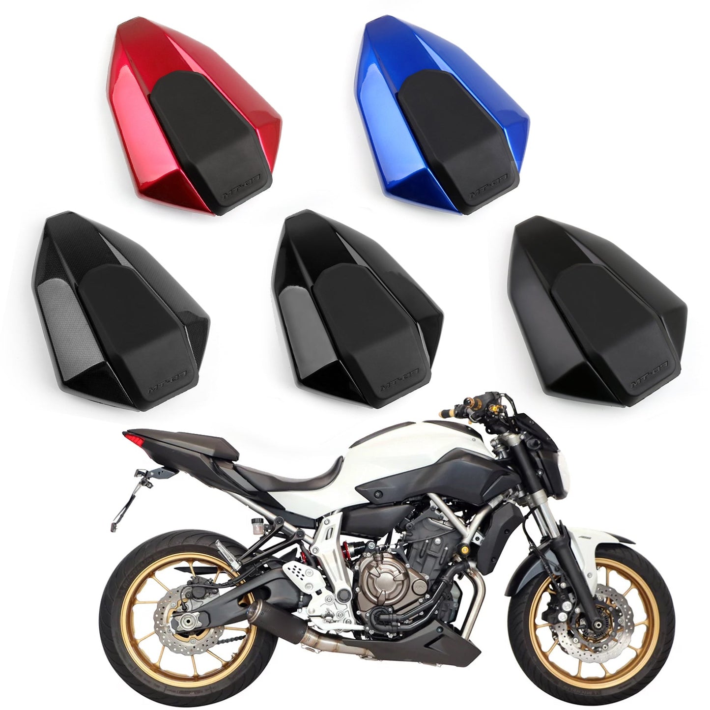 Pillion Rear Seat Solo Cowl Fairing Cover For YAMAHA 2013-2017 MT-07 FZ-07 FZ07