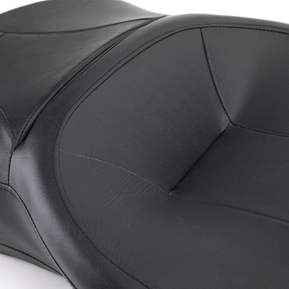 Sella passeggero Black Rider per Touring Street Electra Glide Road King 2014-2019 Generico