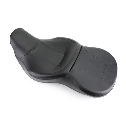 Sella passeggero Black Rider per Touring Street Electra Glide Road King 2014-2019 Generico