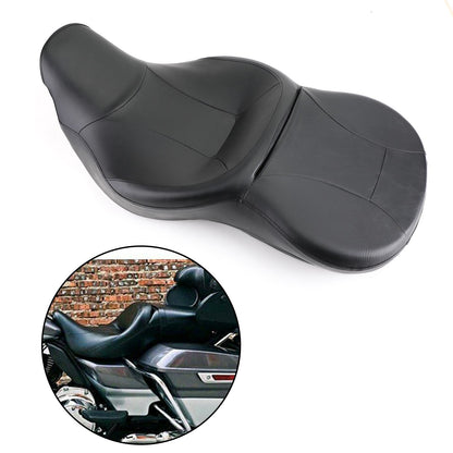 Sella passeggero Black Rider per Touring Street Electra Glide Road King 2014-2019 Generico