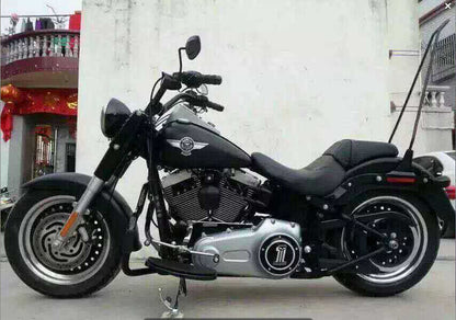 Sedile Posteriore Passeggero In Pelle Per Davidson FLSTF Fat Boy Nero Generico