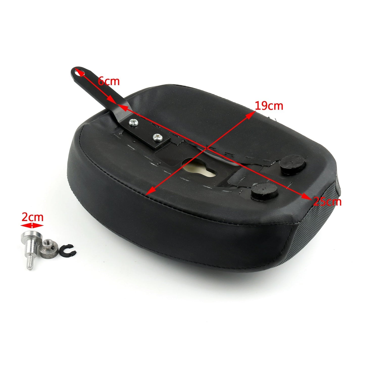 Per Sportster XL1200 883 72 48 2014-2016 Passeggero Posteriore Pad Sedile Generico