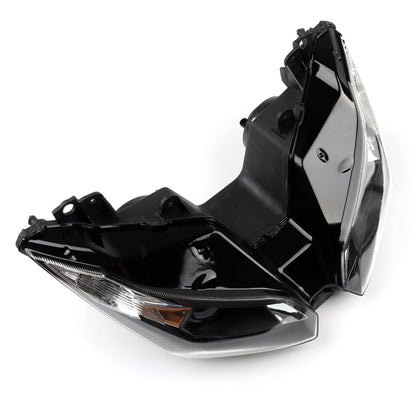 Gruppo ottico faro anteriore per Kawasaki ZX-6R ZX6R 2013-2015 nero generico