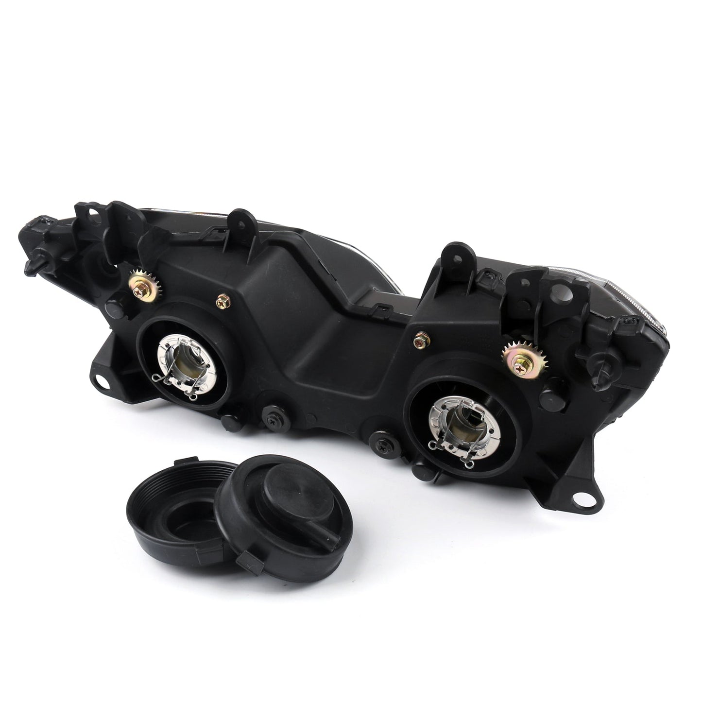 Gruppo ottico faro anteriore per Kawasaki ZX-6R ZX6R 2013-2015 nero generico