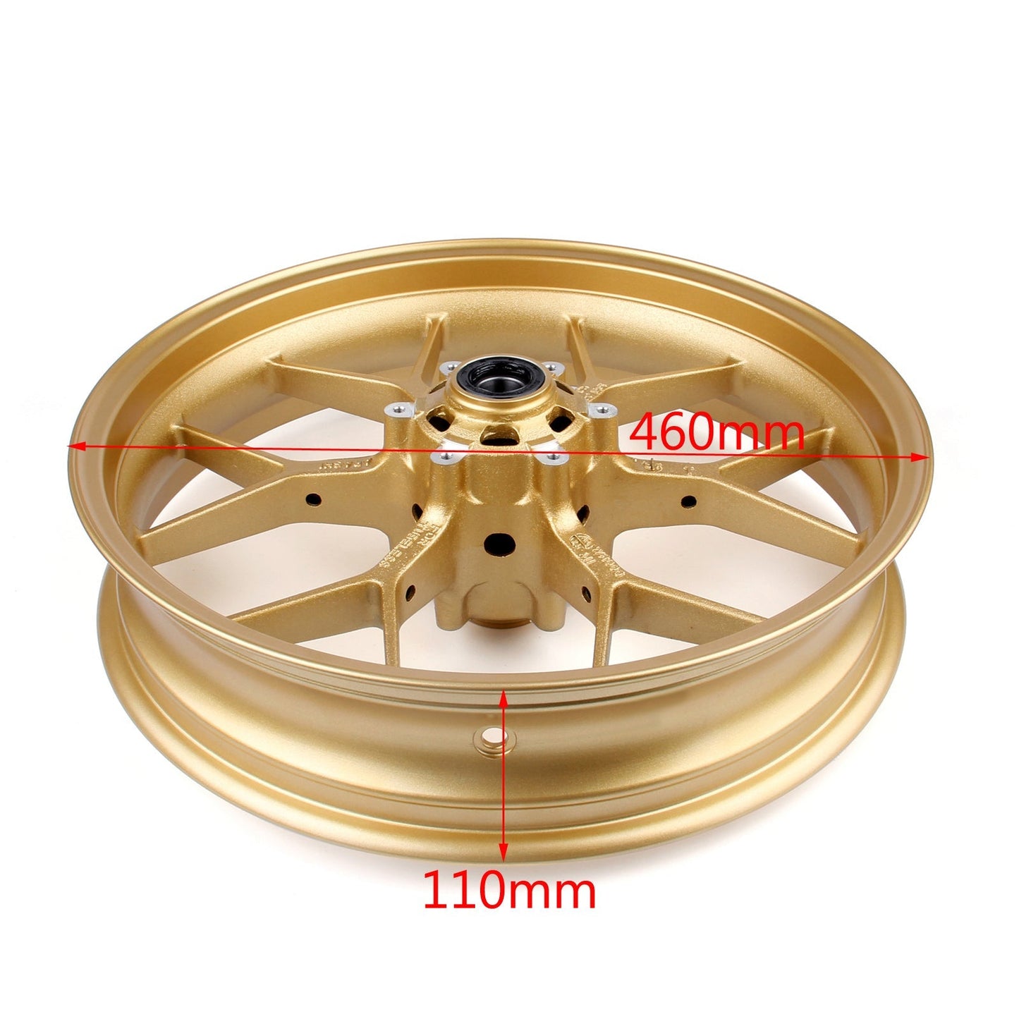 Cerchio ruota anteriore/posteriore per Honda CBR1000RR CBR 1000RR 2008-2014 2011 2012 2013 Generico