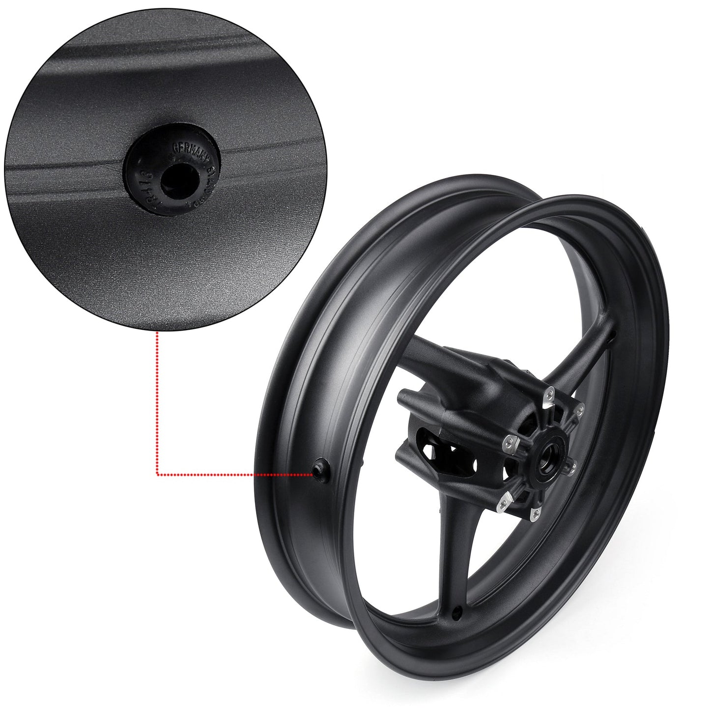 2011-2016 Per Suzuki GSXR750 Cerchio ruota anteriore moto 17" 3.5" 4.45kg Generico