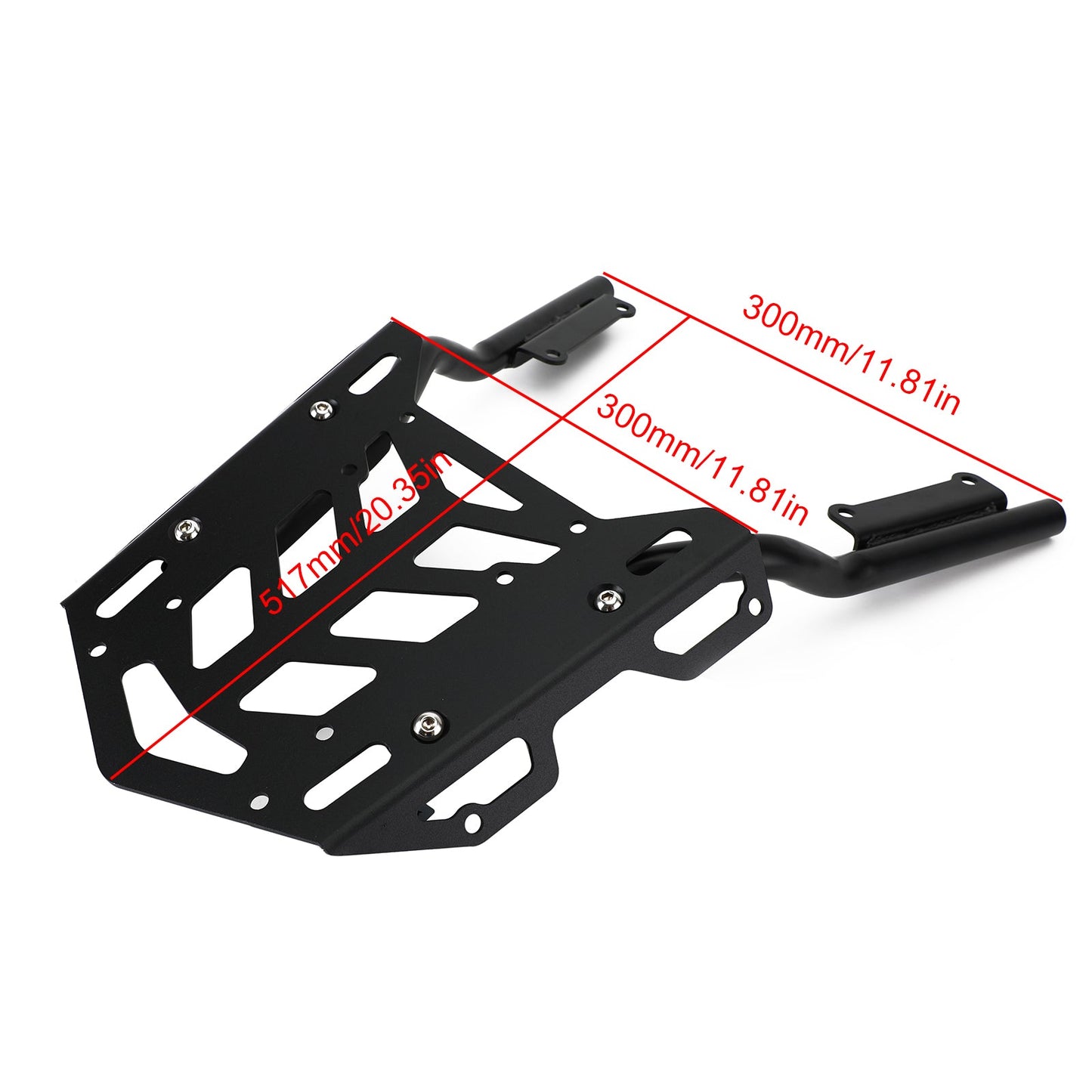 Portapacchi posteriore Portapacchi Cargo Shelf Nero per Honda CB650R CBR650R 2019 2020 Generico