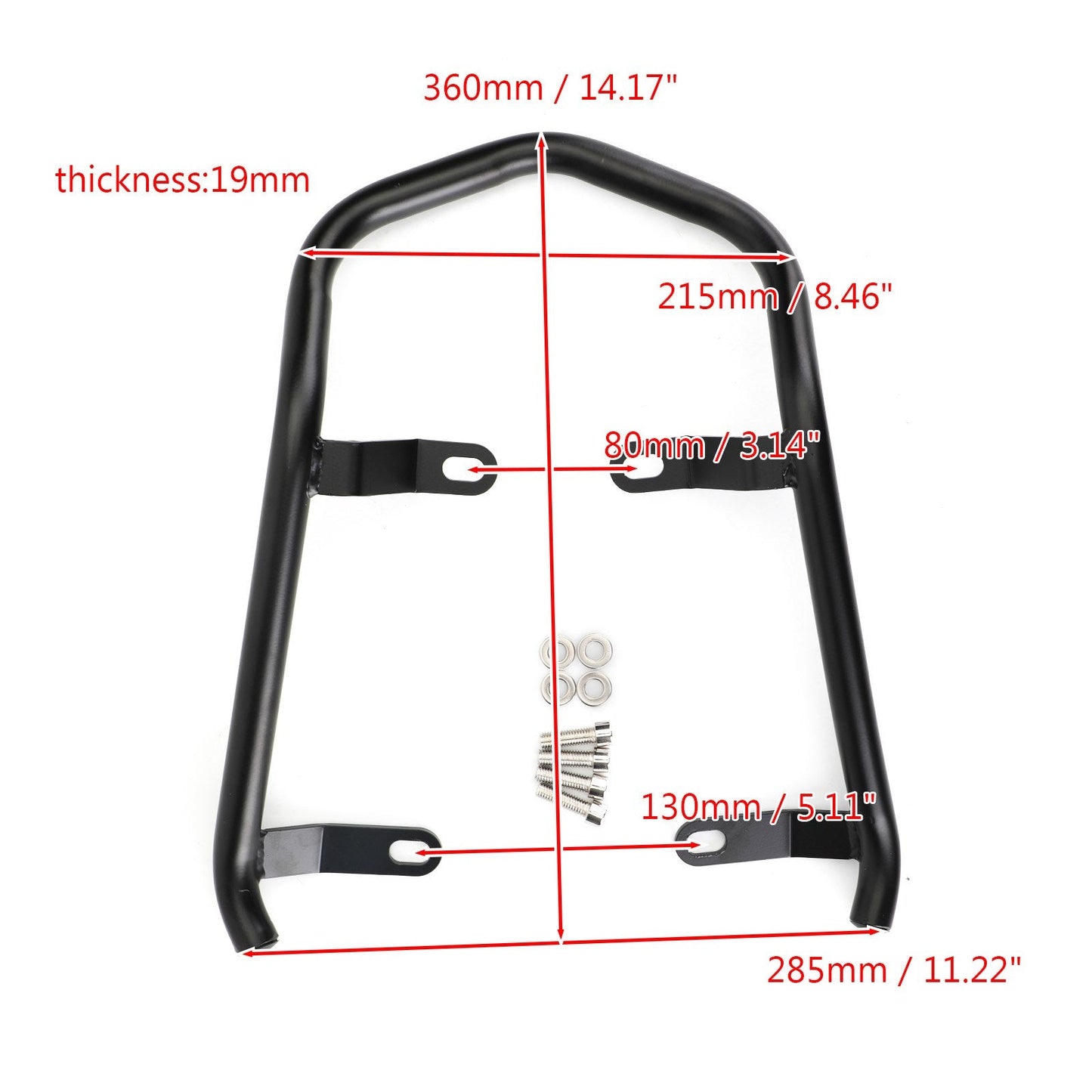 Maniglia passeggero Maniglione Mano Bracciolo Coda Adatta per BMW R NineT SCRAMBLER 14-20 Generico