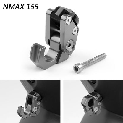 Carry Helmet Bottle Hanger Holder Ganci in lega di alluminio CNC per Yamaha NMAX 155 Generico