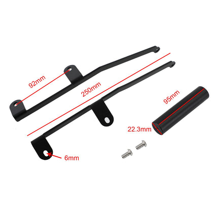 Supporto per smartphone/GPS per montaggio su staffa per parabrezza nero per Honda NC750X 16-2020