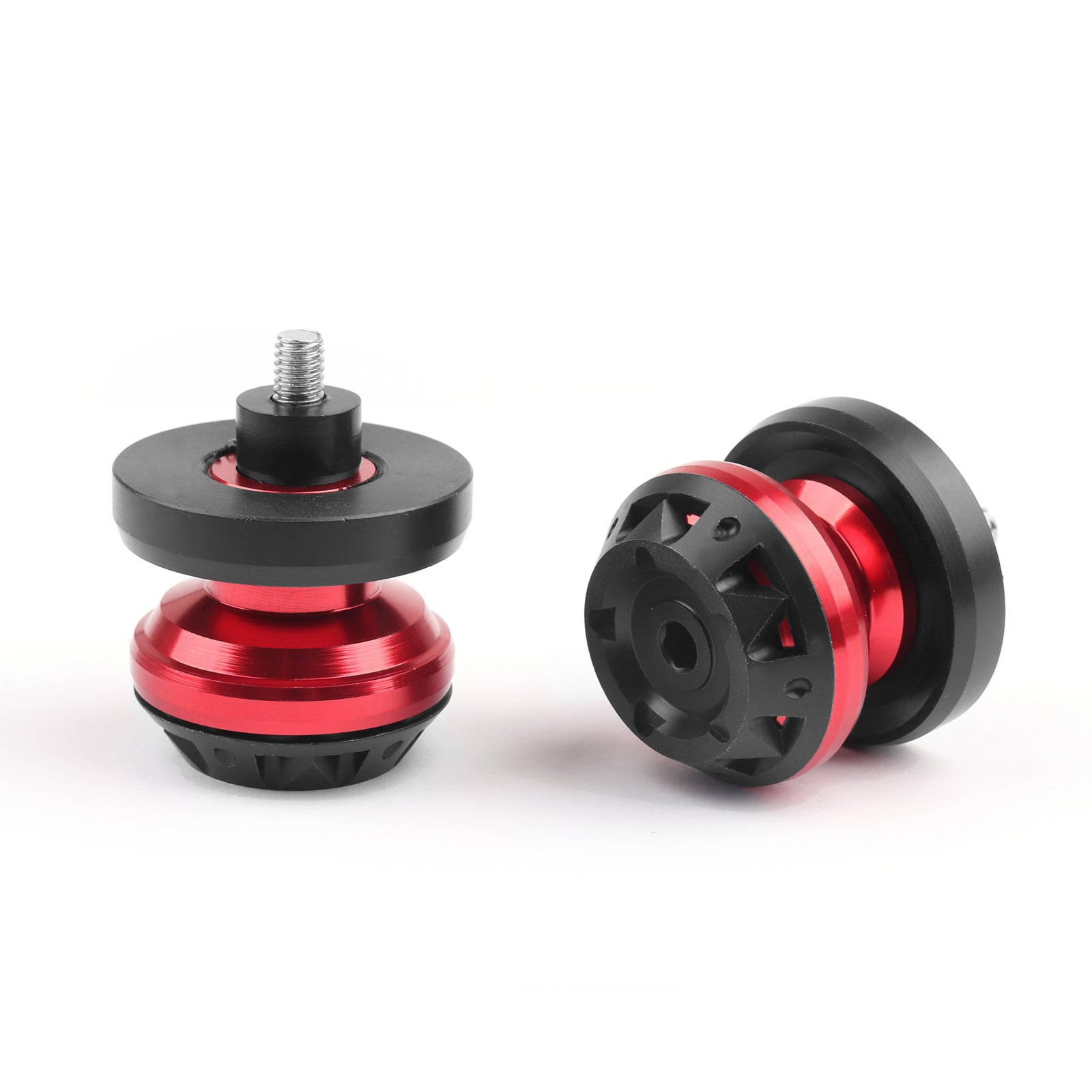 CNC 6mm Swingarm Sliders Spools For Yamaha YZF R1 R6 R6S FZ6 FZ8 XJR 13 Red