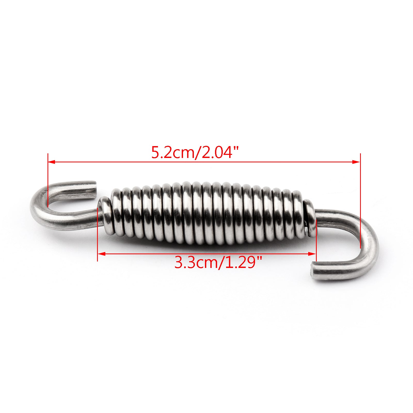 Motorcycle Exhaust Pipe Muffler Tip Silencer Stainless Steel Spring Hooks