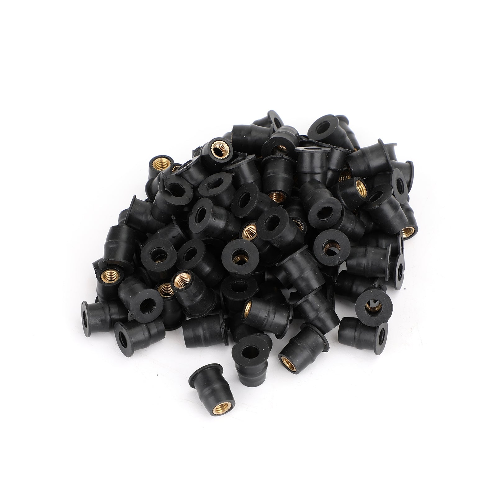 100 Quantity 10-32 M5 Rubber Well Nut Windscreen & Fairing 3/8 Wellnuts - 5mm