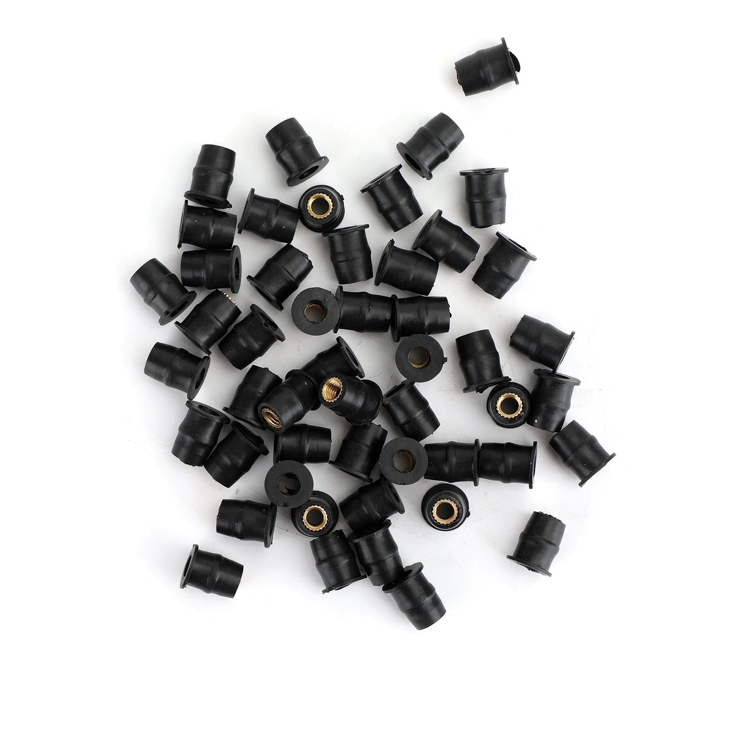 50 quantità 10-32 M5 Wellnut in gomma parabrezza e carenatura 3/8 Wellnuts - 5mm