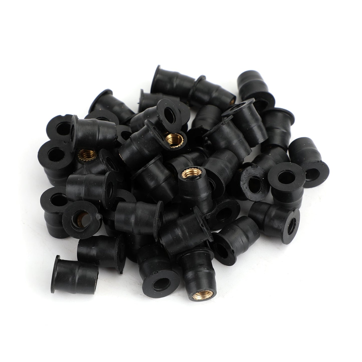 50 quantità 10-32 M5 Wellnut in gomma parabrezza e carenatura 3/8 Wellnuts - 5mm